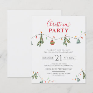 Uitnodiging tot Kantoor met kerstfeestdag