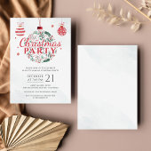 Uitnodiging tot Kantoor met kerstfeestdag Flyer