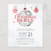 Uitnodiging tot Kantoor met kerstfeestdag Flyer (Voorkant)