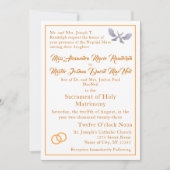 uitnodiging tot katholieke bruiloft (Voorkant)