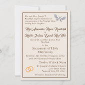  uitnodiging tot katholieke bruiloft (Voorkant)