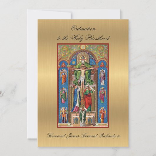 Uitnodiging tot katholieke Orde voor de Heilige Pr (Voorkant)