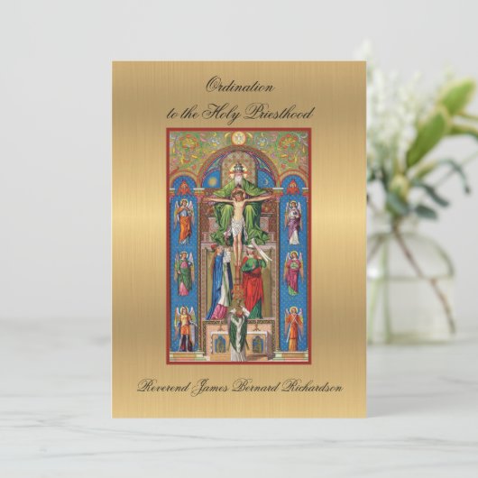 Uitnodiging tot katholieke Orde voor de Heilige Pr (Staand voorkant)