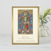 Uitnodiging tot katholieke Orde voor de Heilige Pr (Staand voorkant)