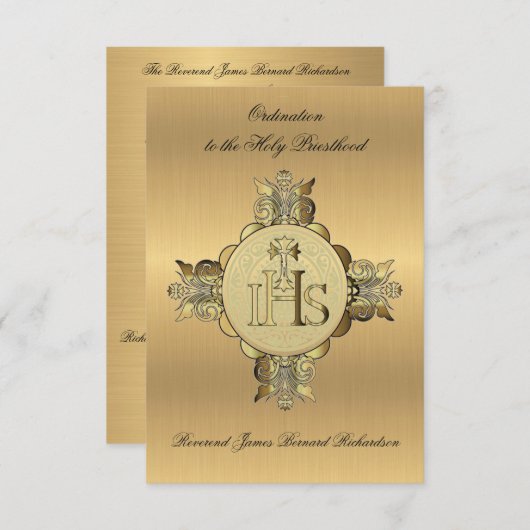 Uitnodiging tot katholieke Orde voor de Heilige Pr (Voorkant / Achterkant)