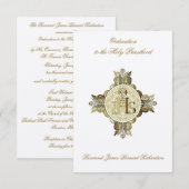 Uitnodiging tot katholieke Orde voor de Heilige Pr (Voorkant / Achterkant)