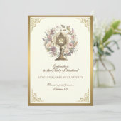 Uitnodiging tot katholieke Orde voor de Heilige Pr (Staand voorkant)