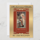 Uitnodiging tot katholieke Ordination Gold Jubileu (Voorkant)