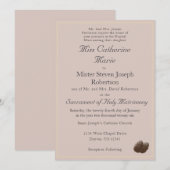 Uitnodiging tot katholieke winterbruiloft (Voorkant / Achterkant)