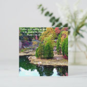 Uitnodiging tot kennisgeving van de Memorial Servi (Staand voorkant)