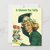 Uitnodiging tot kennisgeving van de Raining Retro (Voorkant)