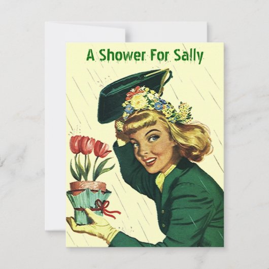 Uitnodiging tot kennisgeving van de Raining Retro  (Voorkant)