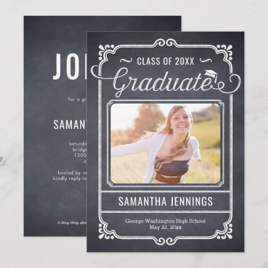 Uitnodiging tot kennisgeving van Lijst met de tite (Voorkant / Achterkant)