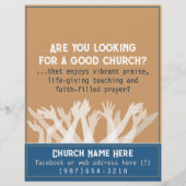 Uitnodiging tot kerkgenootschap.Bijbel.Healing.Pra Flyer (Voorkant)