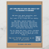 Uitnodiging tot kerkgenootschap.Bijbel.Healing.Pra Flyer (Achterkant)