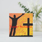 Uitnodiging tot kerkgenootschappen voor paasdienst (Staand voorkant)