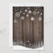 Uitnodiging tot kerst in Robuuste decoratie (Achterkant)