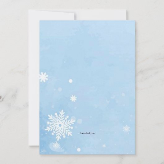 Uitnodiging tot kerst-warme cacao (Achterkant)