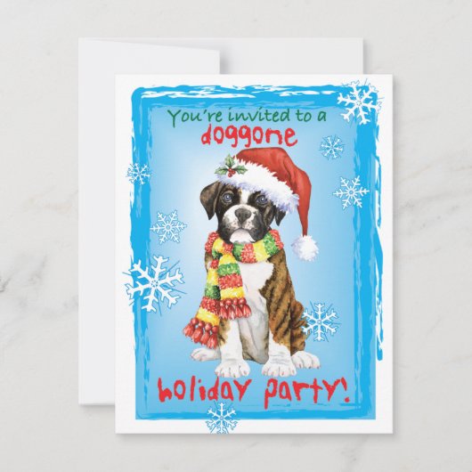 Uitnodiging tot kerstavond (Voorkant)