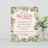 Uitnodiging tot kerstavond in feestdagen (Staand voorkant)