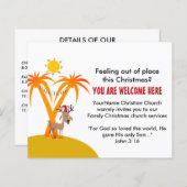 Uitnodiging tot kerstfeest (Voorkant / Achterkant)