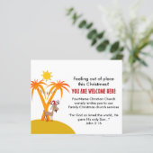 Uitnodiging tot kerstfeest (Staand voorkant)