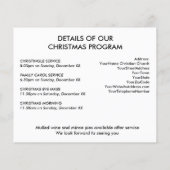 Uitnodiging tot kerstfeest (Achterkant)