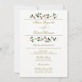Uitnodiging tot kerstfeestdag - Traditionele bruil (Voorkant)