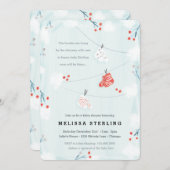 Uitnodiging tot kerstmis Baby shower (Voorkant / Achterkant)