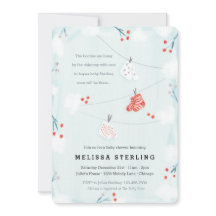 Uitnodiging tot kerstmis Baby shower