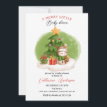 Uitnodiging tot kerstmis Little Snowman Baby showe<br><div class="desc">Uitnodiging tot kerstmis Little Snowman Baby shower</div>