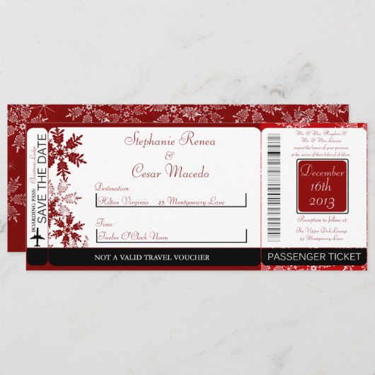 Uitnodiging tot kerstmis-roboardwedstrijd (Voorkant / Achterkant)