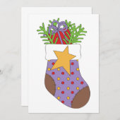 Uitnodiging tot kerststeniging (Voorkant / Achterkant)