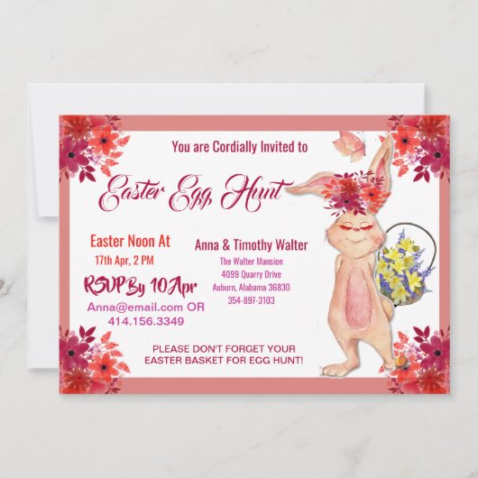 Uitnodiging tot Kind van het  van de Waterverf van (Voorkant)