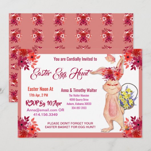 Uitnodiging tot Kind van het van de Waterverf van (Voorkant / Achterkant)