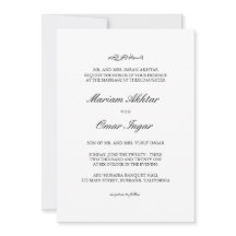 Uitnodiging tot klassieke legante islamitische bru