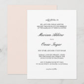 Uitnodiging tot klassieke legante islamitische bru (Voorkant / Achterkant)