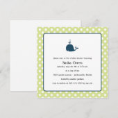 Uitnodiging tot klein Baby shower (Voorkant / Achterkant)