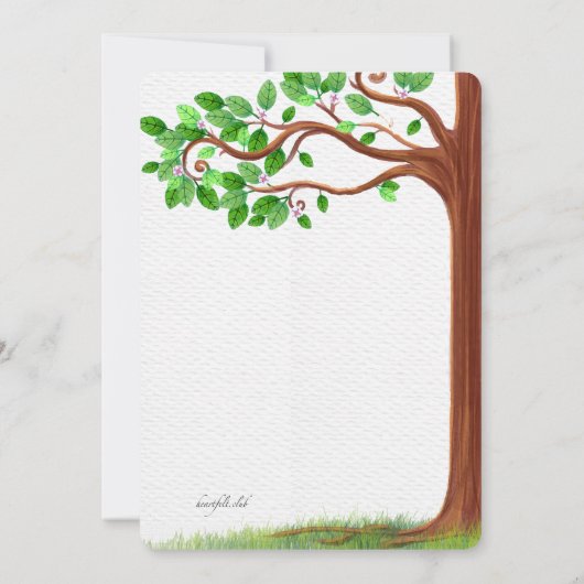 Uitnodiging tot kleine diervriendelijke Baby showe (Achterkant)