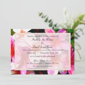 Uitnodiging tot kleurrijke tropische bruiloft (Staand voorkant)