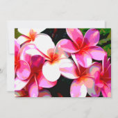 Uitnodiging tot kleurrijke tropische bruiloft (Achterkant)