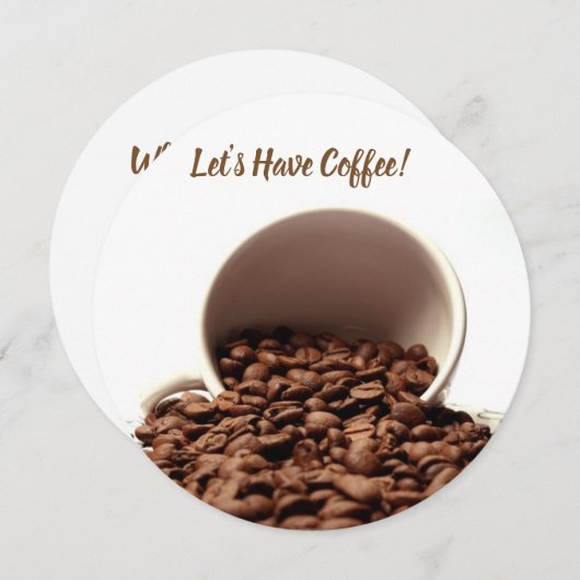 Uitnodiging tot koffie (Voorkant / Achterkant)