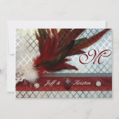 Uitnodiging tot koninklijk rood huwelijk (Voorkant)