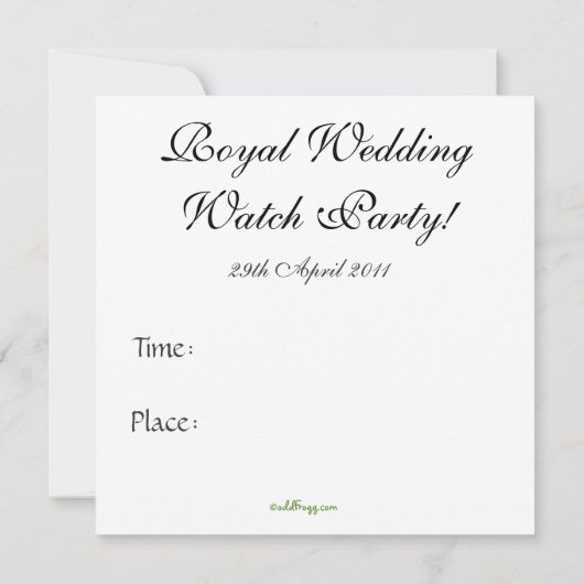 Uitnodiging tot koninklijke weddenschapenkat Wapen (Achterkant)