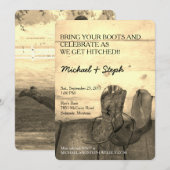 Uitnodiging tot laatste bruiloft (Voorkant / Achterkant)