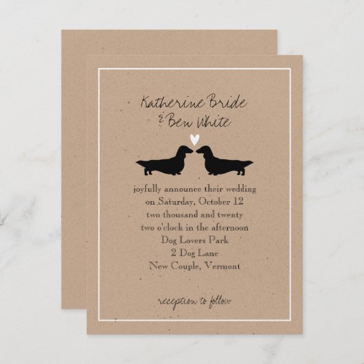 Uitnodiging tot lange weddenschappen in het kader  (Voorkant / Achterkant)