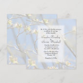 Uitnodiging tot lente-bloesems huwelijk (Voorkant / Achterkant)