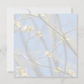 Uitnodiging tot lente-bloesems huwelijk (Achterkant)