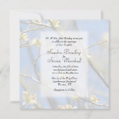 Uitnodiging tot lente-bloesems huwelijk (Voorkant)