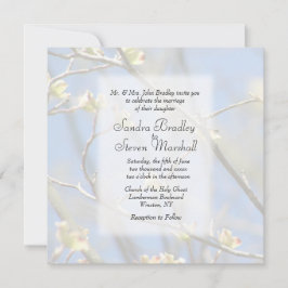 Uitnodiging tot lente-bloesems huwelijk